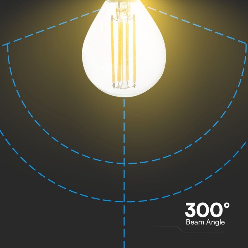 LED-Glühlampe FILAMENT P45 E14/6W/230V 4000K