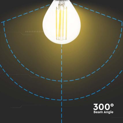 LED-Glühlampe FILAMENT P45 E14/6W/230V 6500K