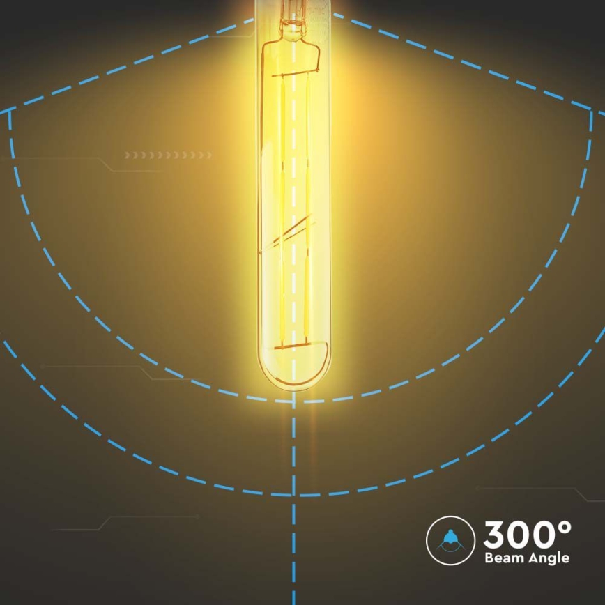 LED-Glühlampe FILAMENT T30 E27/6W/230V 2200K