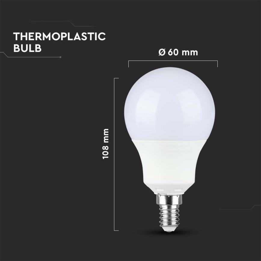 LED-Glühlampe SAMSUNG CHIP A60 E14/8,5W/230V 4000K