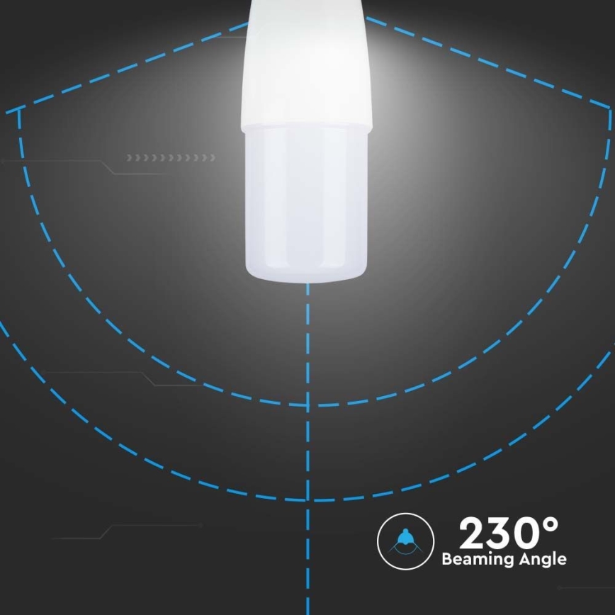 LED-Glühlampe T37 E14/9W/230V 2700K