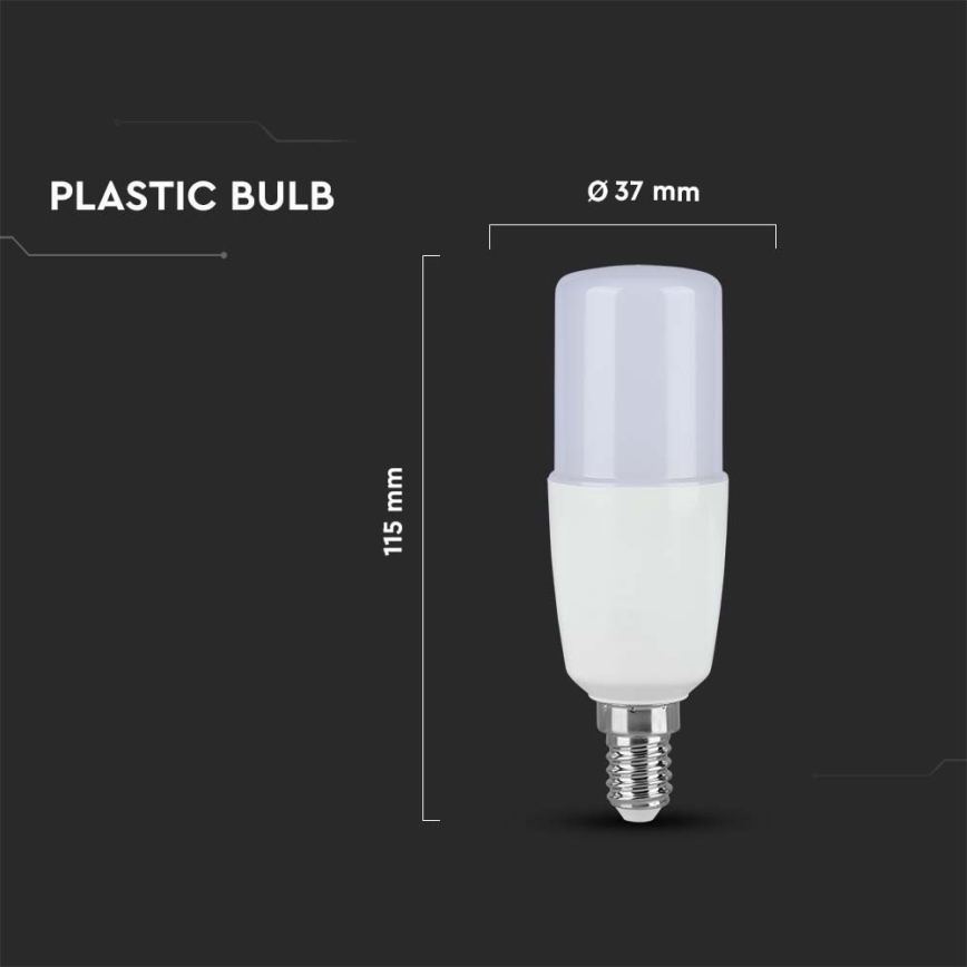 LED-Glühlampe T37 E14/9W/230V 2700K