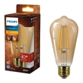 LED-Glühlampe VINTAGE Philips ST64 E27/7W/230V 1800K