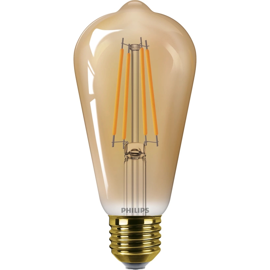 LED-Glühlampe VINTAGE Philips ST64 E27/7W/230V 1800K