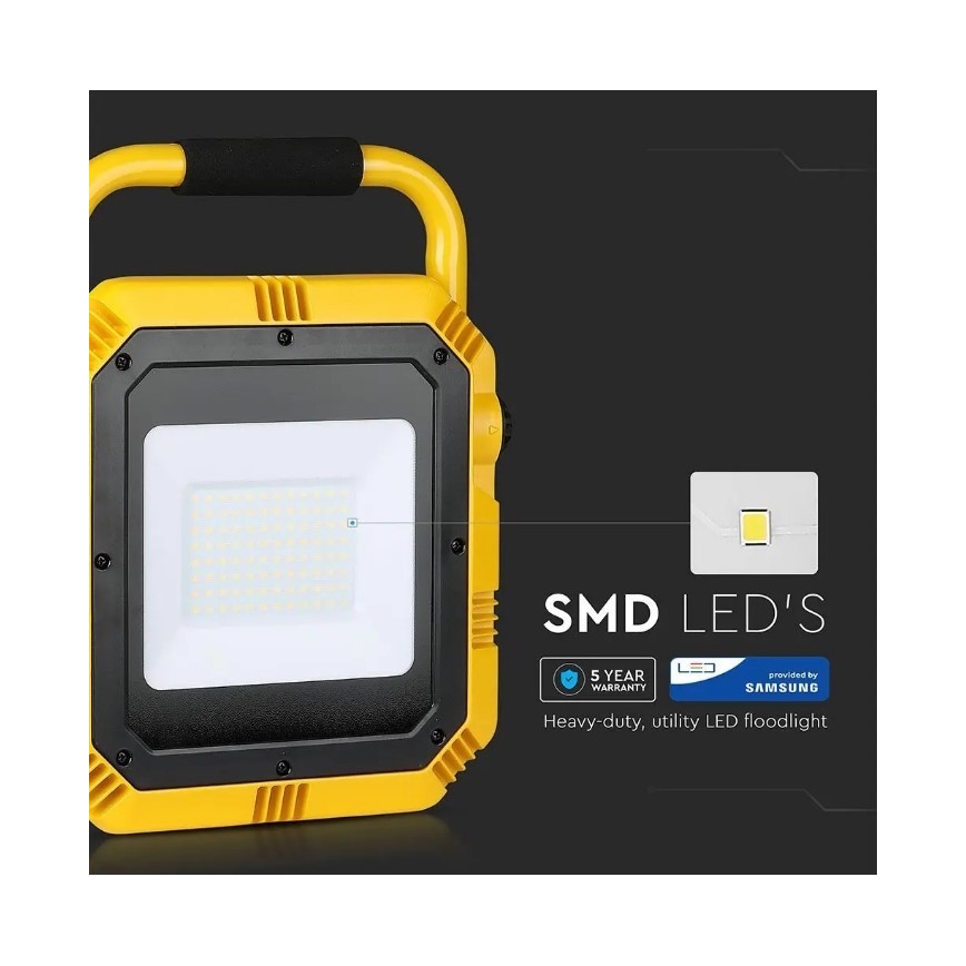 LED-Handscheinwerfer SAMSUNG CHIP LED/50W/230V 4000K IP44