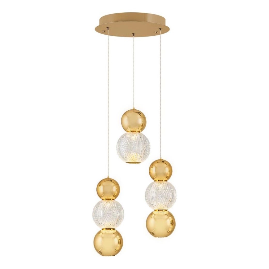 LED Hängelampe CREMONA LED/17W/230V 3000K gold