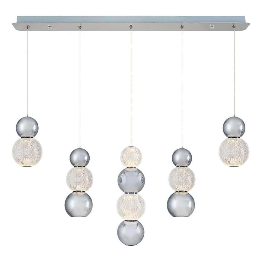 LED Hängelampe CREMONA LED/27W/230V 3000K matt verchromt