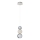 LED Hängelampe CREMONA LED/5W/230V 3000K mattes Chrom