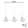 LED Hängelampe HARMA 3xE27/60W/230V mattes Chrom/weiß