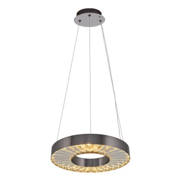 LED Hängelampe JESI LED/35W/230V 3000K Durchmesser 40 cm Silber