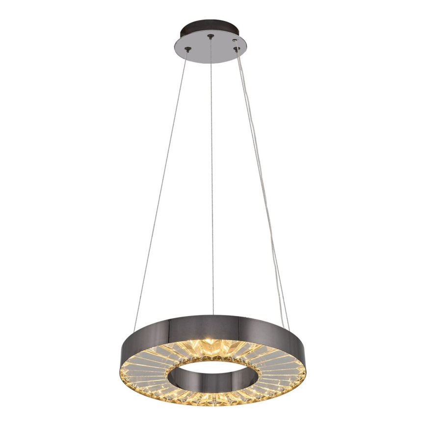 LED Hängelampe JESI LED/35W/230V 3000K Durchmesser 40 cm Silber