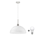 LED-Hängeleuchte 1xE27/60W/230V weiß