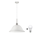 LED-Hängeleuchte 1xE27/60W/230V weiß