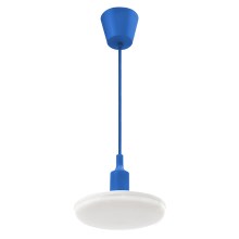 LED Hängeleuchte ALBENE ECO 1xE27/24W/230V blau