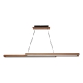 LED-Hängeleuchte an Drahtseil SENTO LED/19W/230V Holz