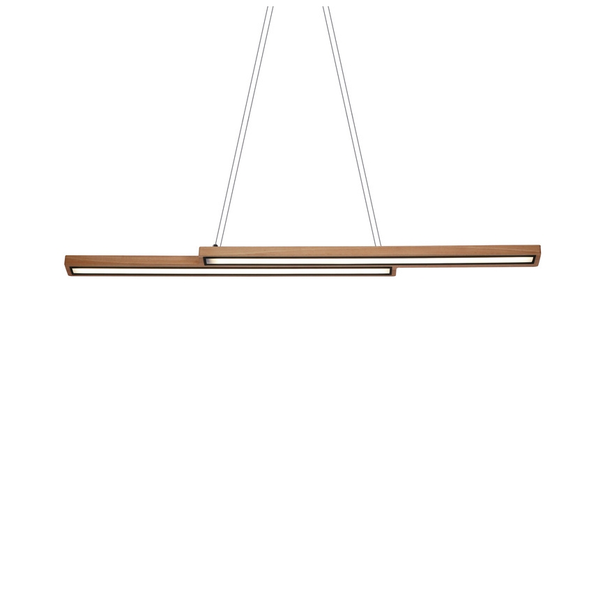 LED-Hängeleuchte an Drahtseil SENTO LED/19W/230V Holz