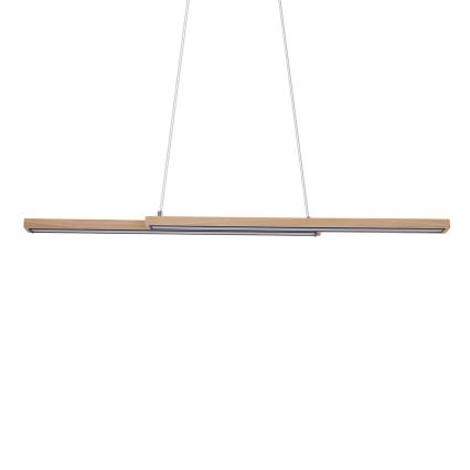LED-Hängeleuchte an Drahtseil SENTO LED/19W/230V Holz