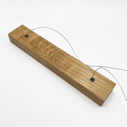 LED-Hängeleuchte an Drahtseil VERDE LED/18W/230V 3000K 106 cm Eiche