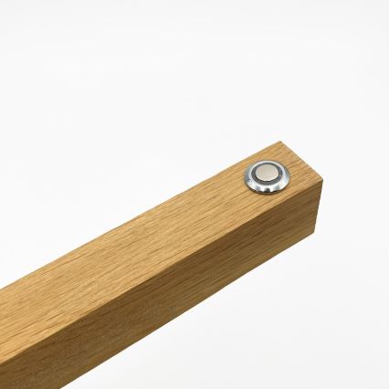 LED-Hängeleuchte an Drahtseil VERDE LED/18W/230V 3000K 106 cm Eiche