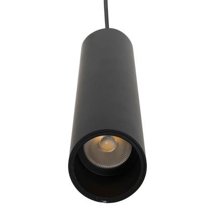 LED-Hängeleuchte an einer Schnur für Schienensystem MAGNETIC TRACK LED/7W/48V schwarz