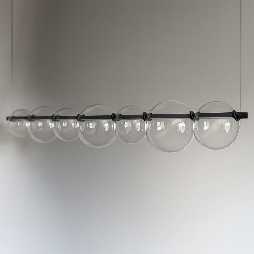 LED-Hängeleuchte an Kabel ATOLA LED/19W/230V schwarz/transparent