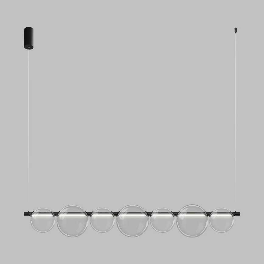 LED-Hängeleuchte an Kabel ATOLA LED/19W/230V schwarz/transparent