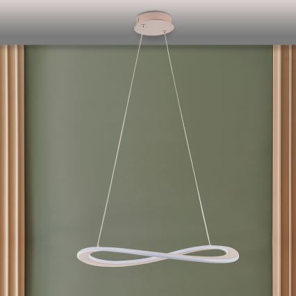LED-Hängeleuchte an Kabel CASHMERE LED/40W/230V Ø 59,5 cm beige
