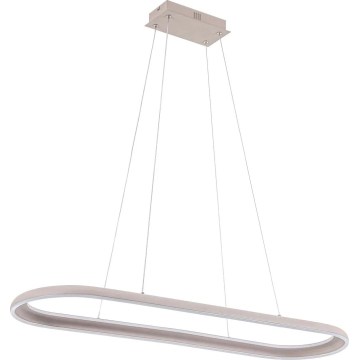LED-Hängeleuchte an Kabel CASHMERE LED/80W/230V 30x100 cm beige