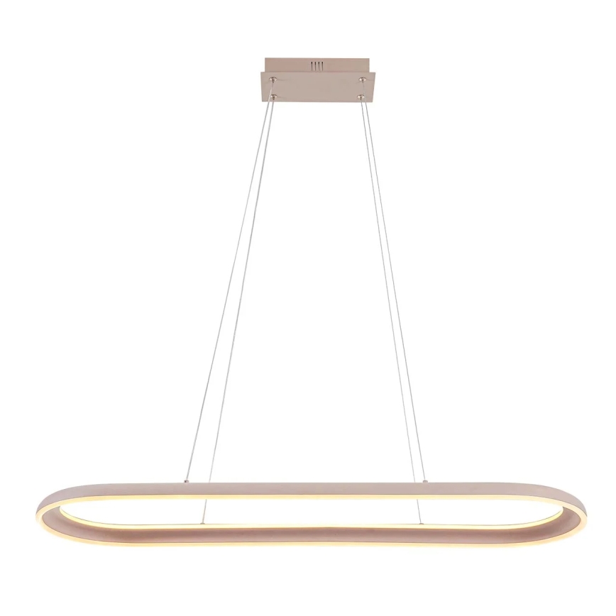 LED-Hängeleuchte an Kabel CASHMERE LED/80W/230V 30x100 cm beige