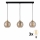 LED-Hängeleuchte an Kabel DEVI 3xE27/15W/230V schwarz/rauchbeige