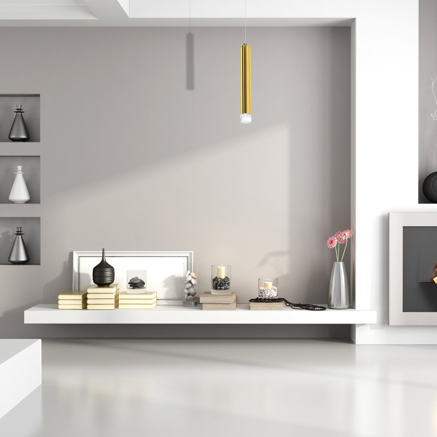 LED-Hängeleuchte an Kabel GOLDIE LED/5W/230V, goldfarben