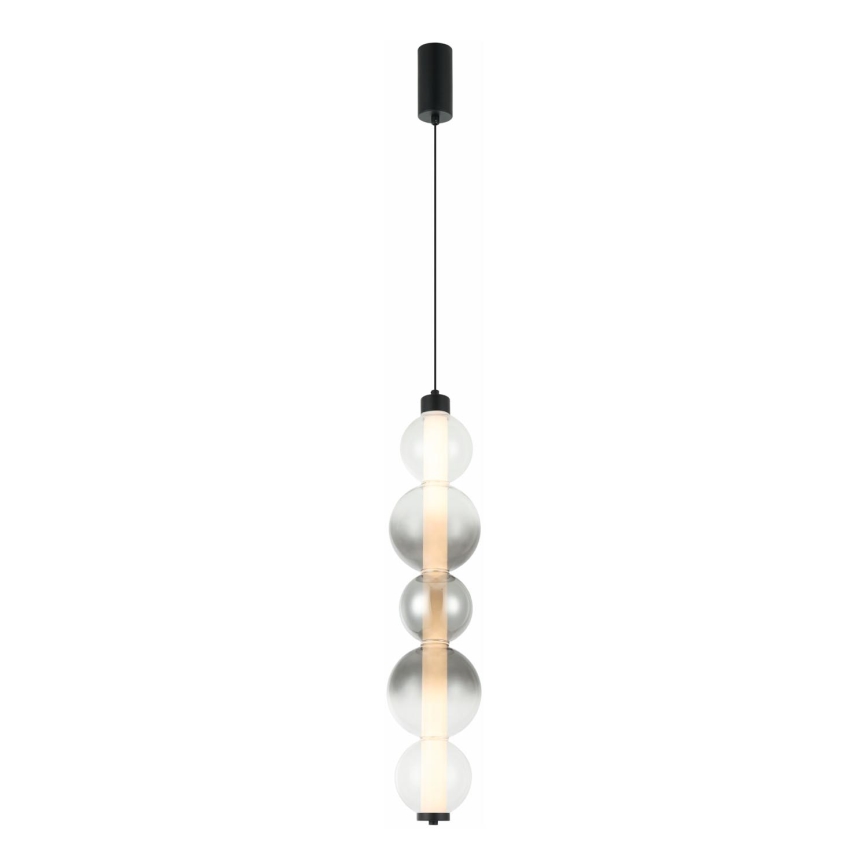 LED-Hängeleuchte an Kabel LUMMI LED/19W/230V schwarz/rauchfarben