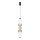 LED-Hängeleuchte an Kabel LUMMI LED/19W/230V schwarz/rauchfarben