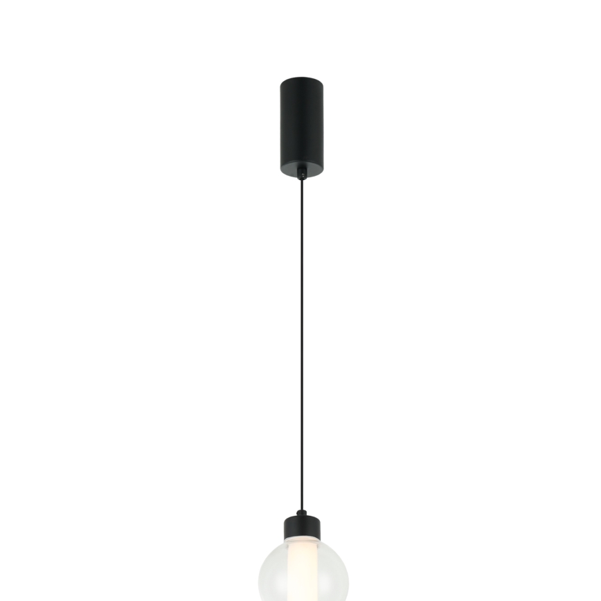 LED-Hängeleuchte an Kabel LUMMI LED/19W/230V schwarz/rauchfarben