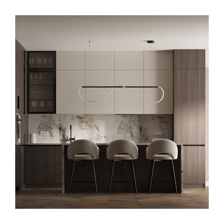 LED-Hängeleuchte an Kabel MELECA LED/36W/230V 3000/4000/6000K 160 cm schwarz