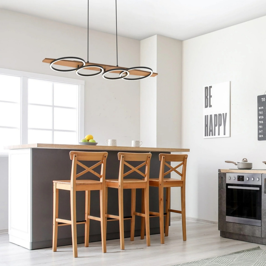 LED-Hängeleuchte an Kabel MELISA LED/35W/230V Kiefer