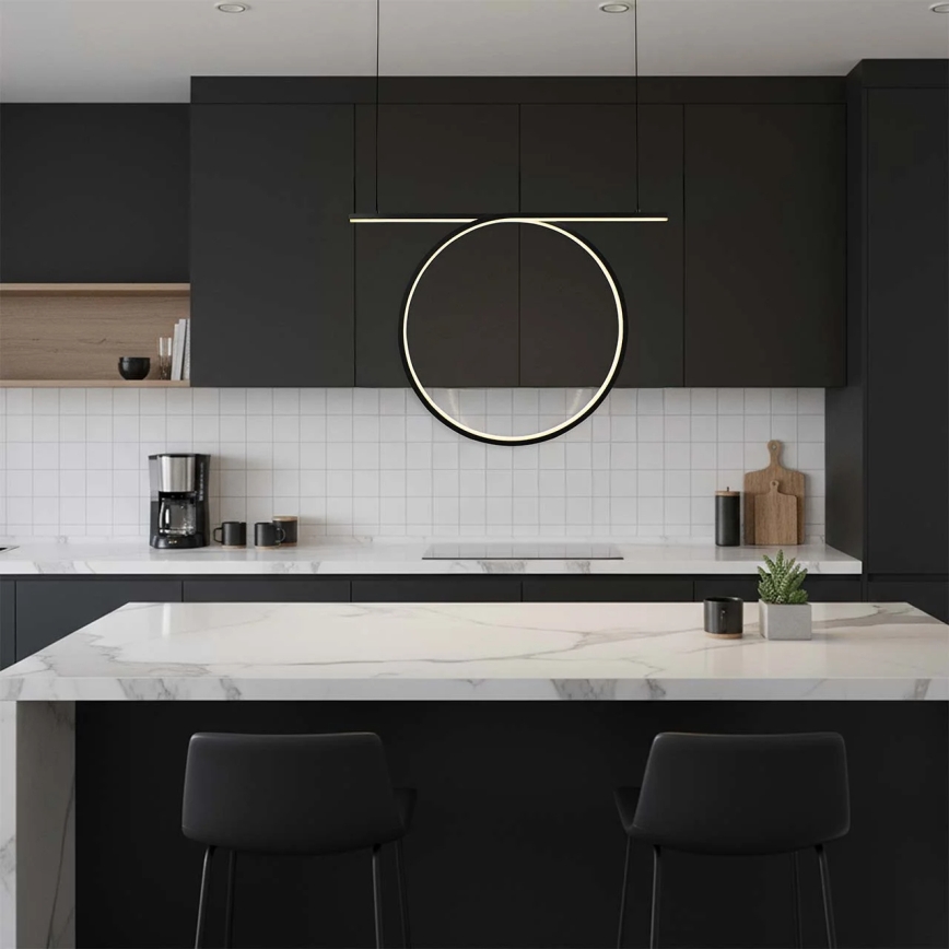 LED-Hängeleuchte an Kabel ODETTA LED/30W/230V 4000K schwarz