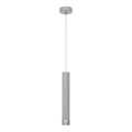 LED Hängeleuchte an Kabel TUBA 1xGU10/4,8W/230V grau/matter Chrom