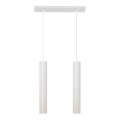 LED Hängeleuchte an Kabel TUBA 2xGU10/4,8W/230V weiß