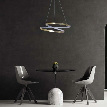 LED-Hängeleuchte an Kabel ZEFIRA LED/40W/230V 4000K Ø 50 cm gold