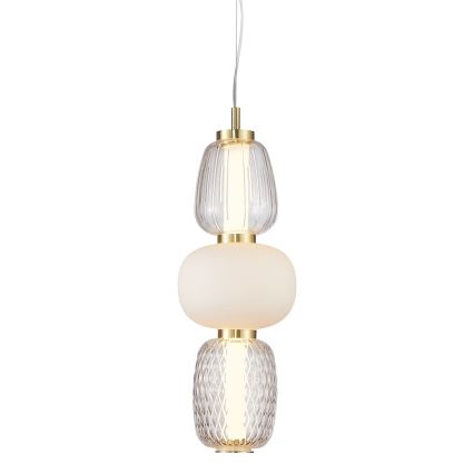 LED-Hängeleuchte an Schnur CARO LED/28W/230V golden