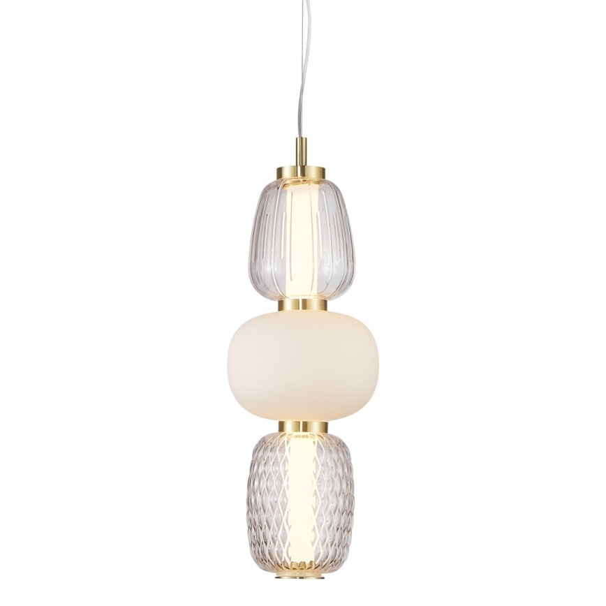 LED-Hängeleuchte an Schnur CARO LED/28W/230V golden