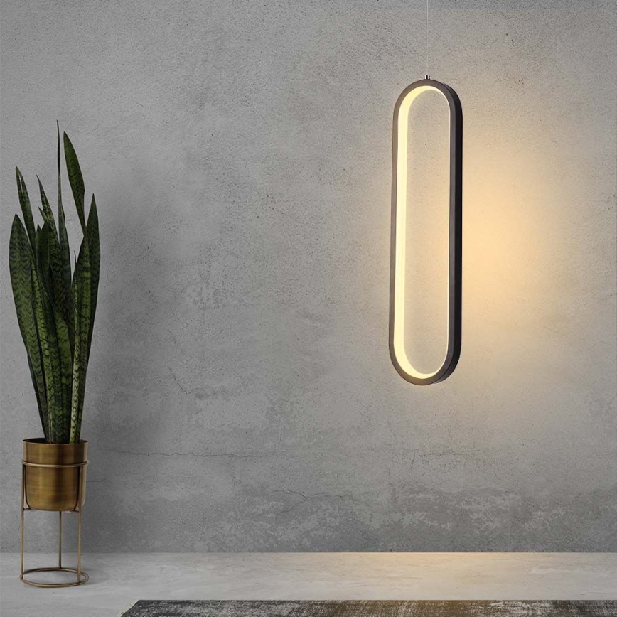LED-Hängeleuchte an Schnur LED/13W/230V 4000K schwarz