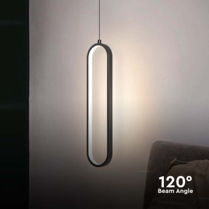 LED-Hängeleuchte an Schnur LED/13W/230V 4000K schwarz