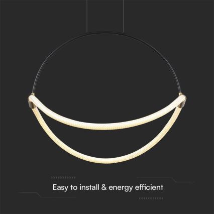 LED-Hängeleuchte an Schnur LED/16W/230V 4000K d 50 cm