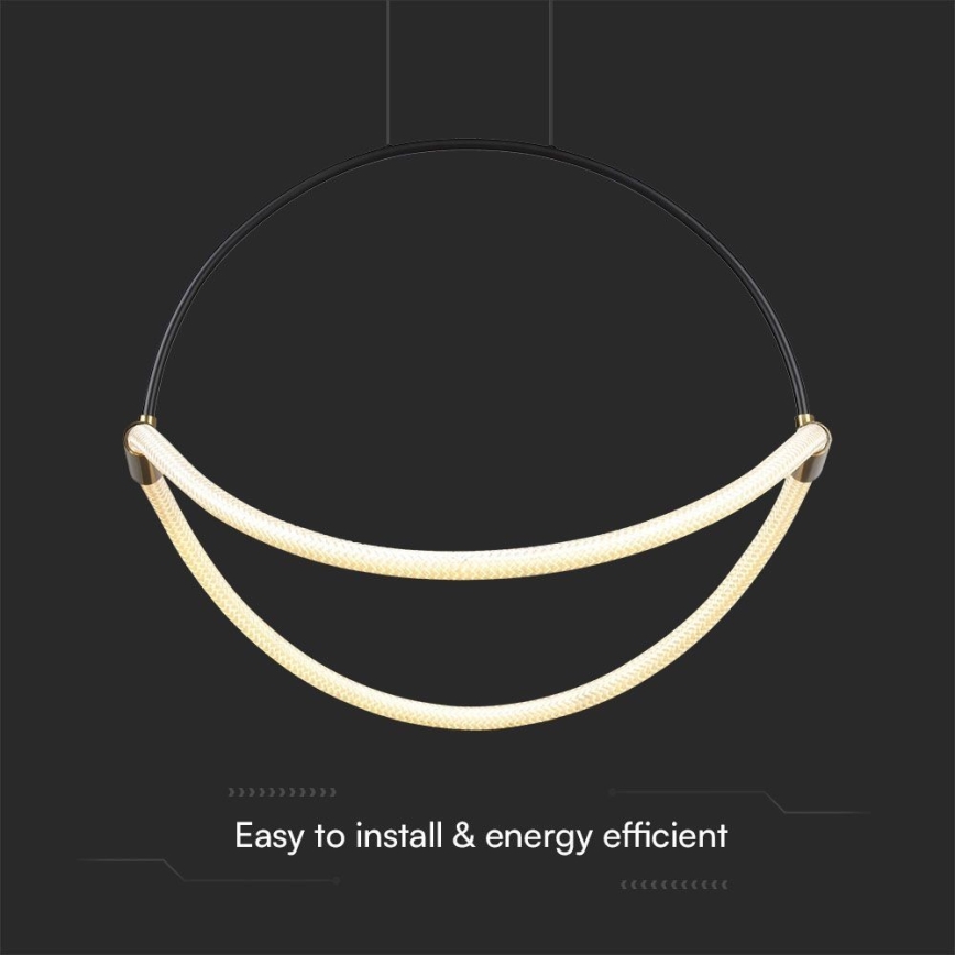 LED-Hängeleuchte an Schnur LED/16W/230V 4000K d 50 cm