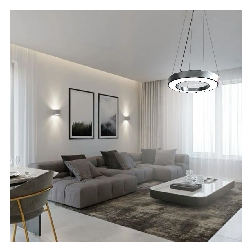 LED-Hängeleuchte an Schnur LED/40W/230V 4000K d 80 cm