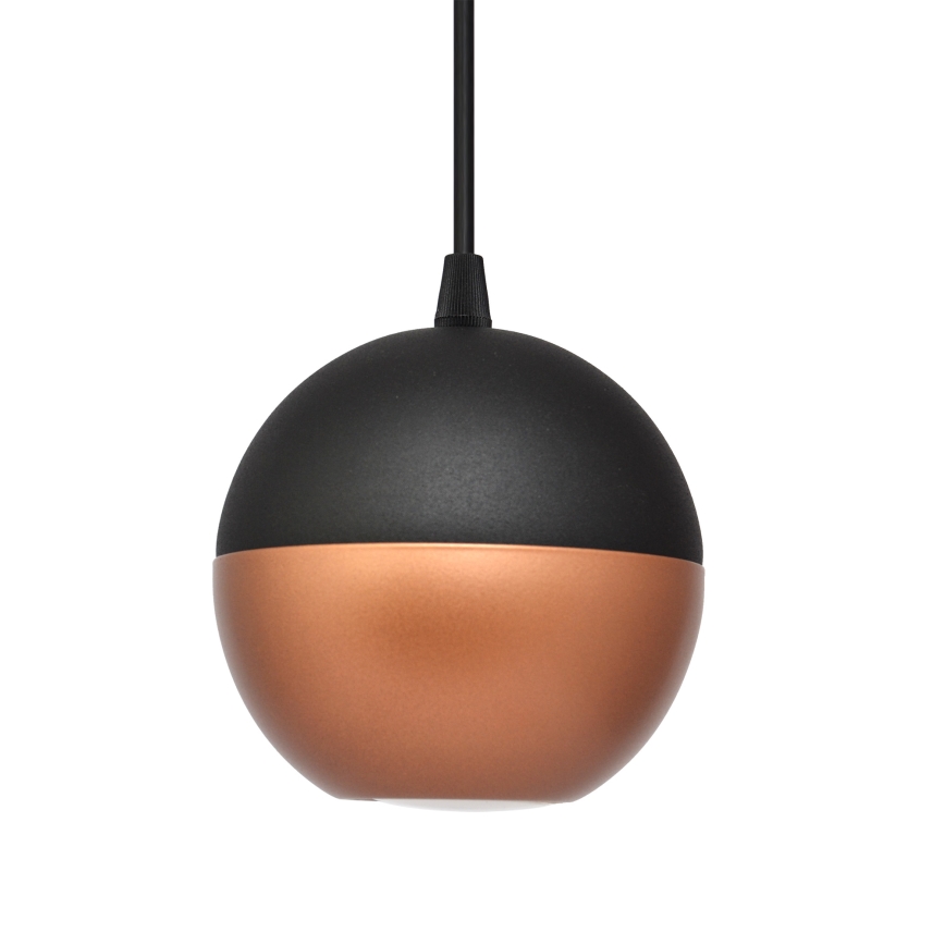 LED-Hängeleuchte an Schnur MIDWAY 3xGU10/4,8W/230V schwarz/kupfern