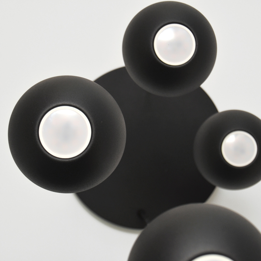 LED-Hängeleuchte an Schnur MIDWAY 4xGU10/4,8W/230V schwarz