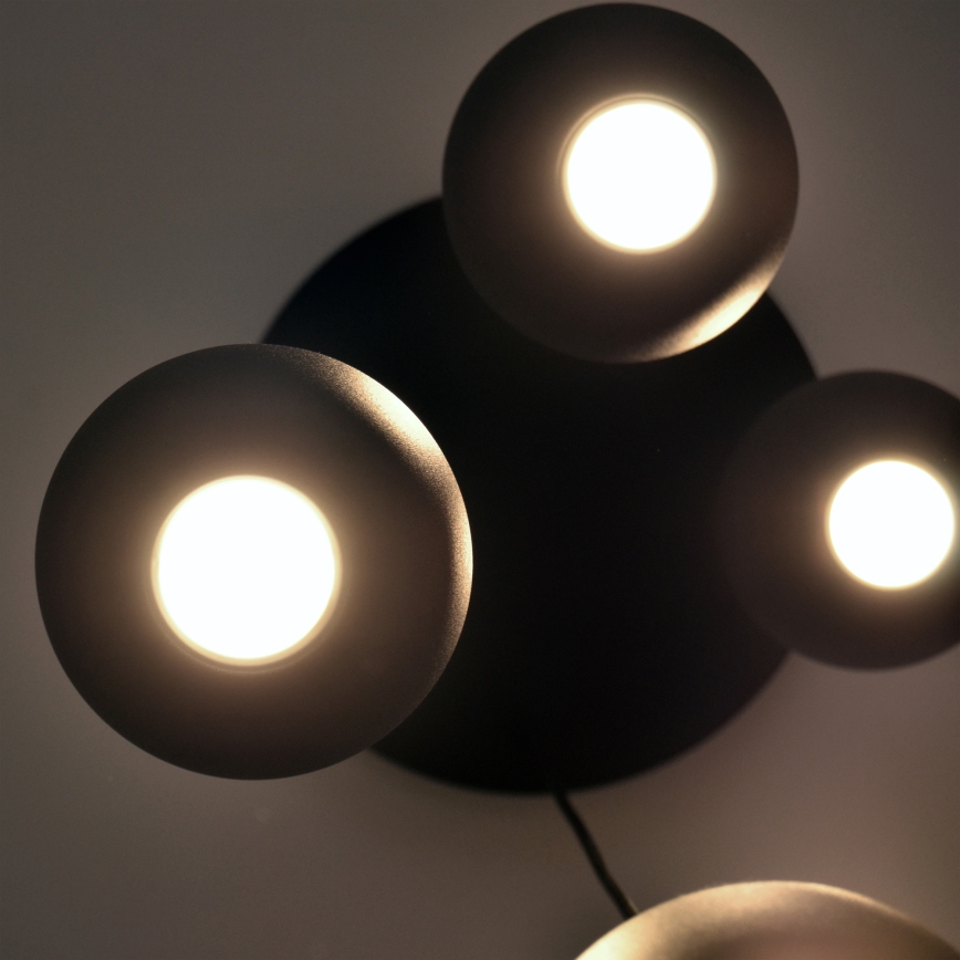 LED-Hängeleuchte an Schnur MIDWAY 4xGU10/4,8W/230V schwarz